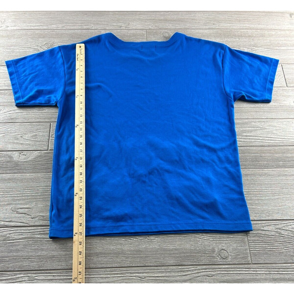 VTG Arlando Women's Blue Sequin Embroidered Fish Graphics Crew Neck Tee Large - Picture 7 of 11